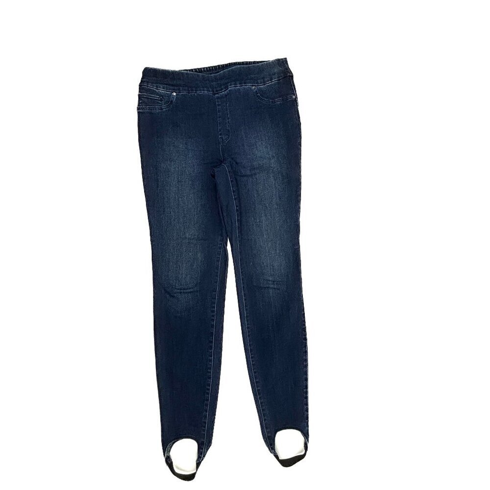 Chico's Pull On‎ Skinny Ballerina Straps Women's size 10 Chico's size 1.5 Jeans